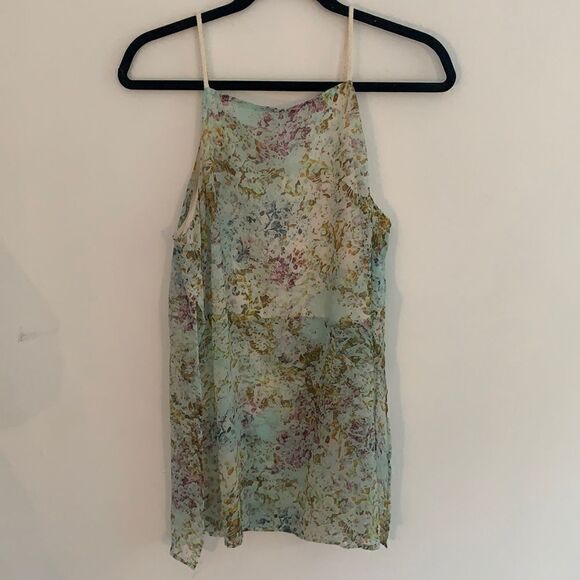 BCBG Flowery crop top with sheer overlay - Picture 1 of 3